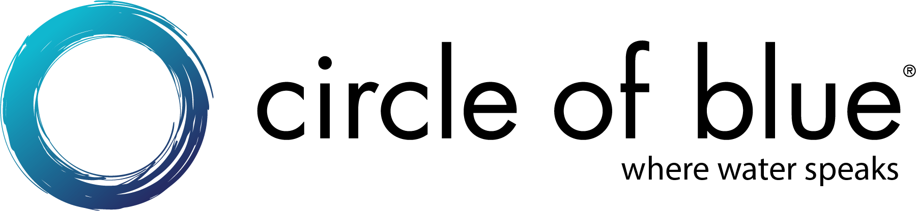 Cob - Logo - Type - Gradient - W - Registration - Circle Of Blue (1800x416), Png Download