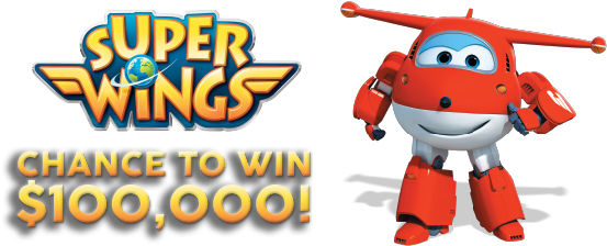 Super Wings Logo Png (640x240), Png Download