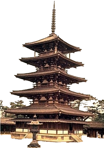 Go Home - - Hōryū-ji (361x540), Png Download