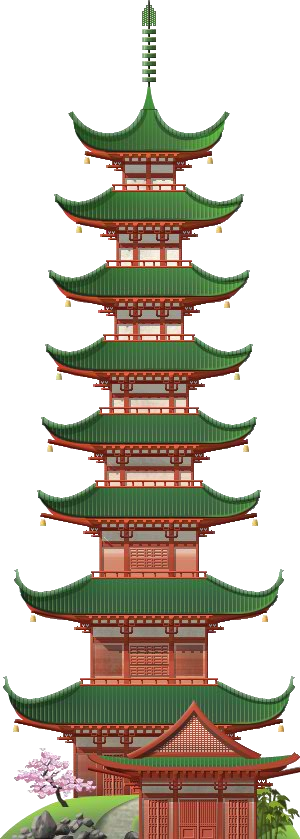 Shinto Tower - Wiki (300x839), Png Download