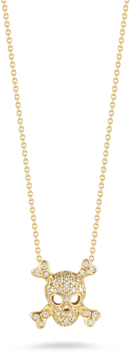 Skull And Crossbones Pendant With Diamonds - Necklace (1600x1600), Png Download