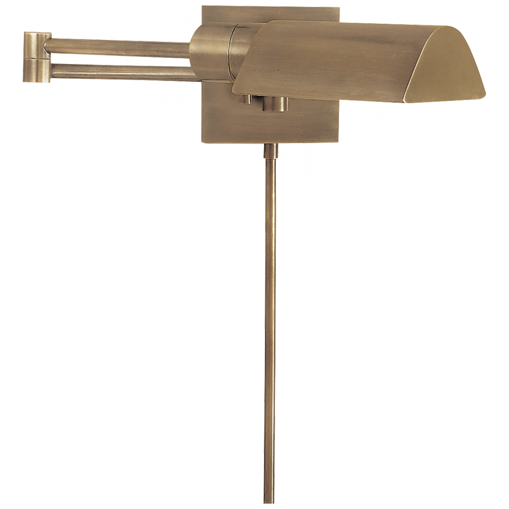 Studio Swing Arm Wall Light In Antique Nickel - Visual Comfort 92025an Studio 25 Inch 60 Watt Antique (1000x1000), Png Download