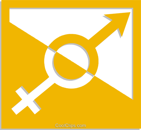 Male/female Symbol Royalty Free Vector Clip Art Illustration - Símbolo Masculino E Feminino Word (480x443), Png Download