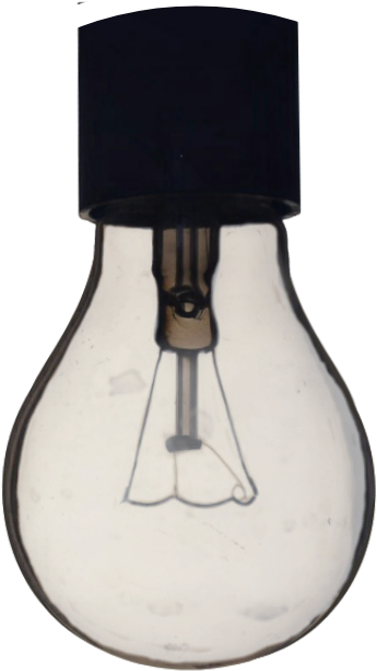 Incandescent Light Bulb (413x771), Png Download