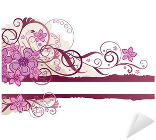 Pink Floral Banner With Space For Text Sticker • Pixers® - Am I? Practical Truths In A Deceiving World (400x400), Png Download