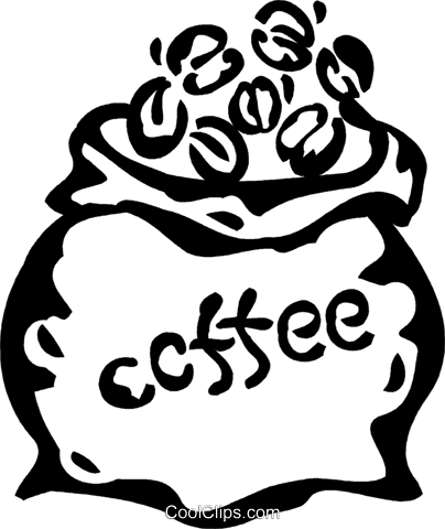 Granos De Café Libres De Derechos Ilustraciones De - Kaffeebohnen Clipart (404x480), Png Download