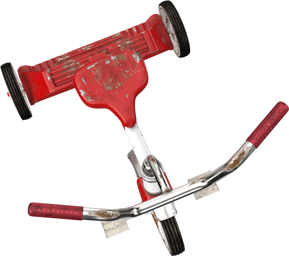 Dirty Vintage Tricycle Png Image - Portable Network Graphics (2048x2048), Png Download