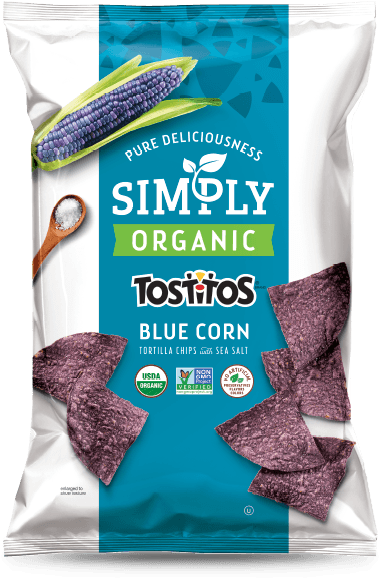 Simply Organic Tostitos Blue Corn Tortilla Chips - Tostitos Organic Blue Corn Chips (400x600), Png Download