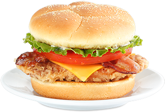 Cajun Filet Club Sandwich - Cajun Chicken Club Sandwich (460x345), Png Download
