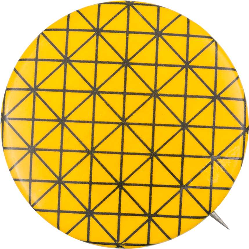 Yellow Pattern Art Button Museum - British Museum (1000x962), Png Download