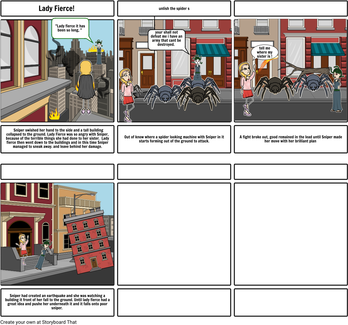 Lady Fierce - Storyboard Ideas (1164x1086), Png Download