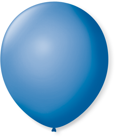 Balão São Roque Azul Cobalto (413x472), Png Download
