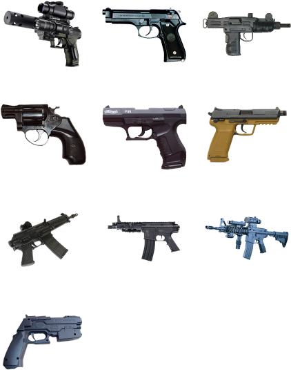 Search - Gun Png Pack (444x592), Png Download
