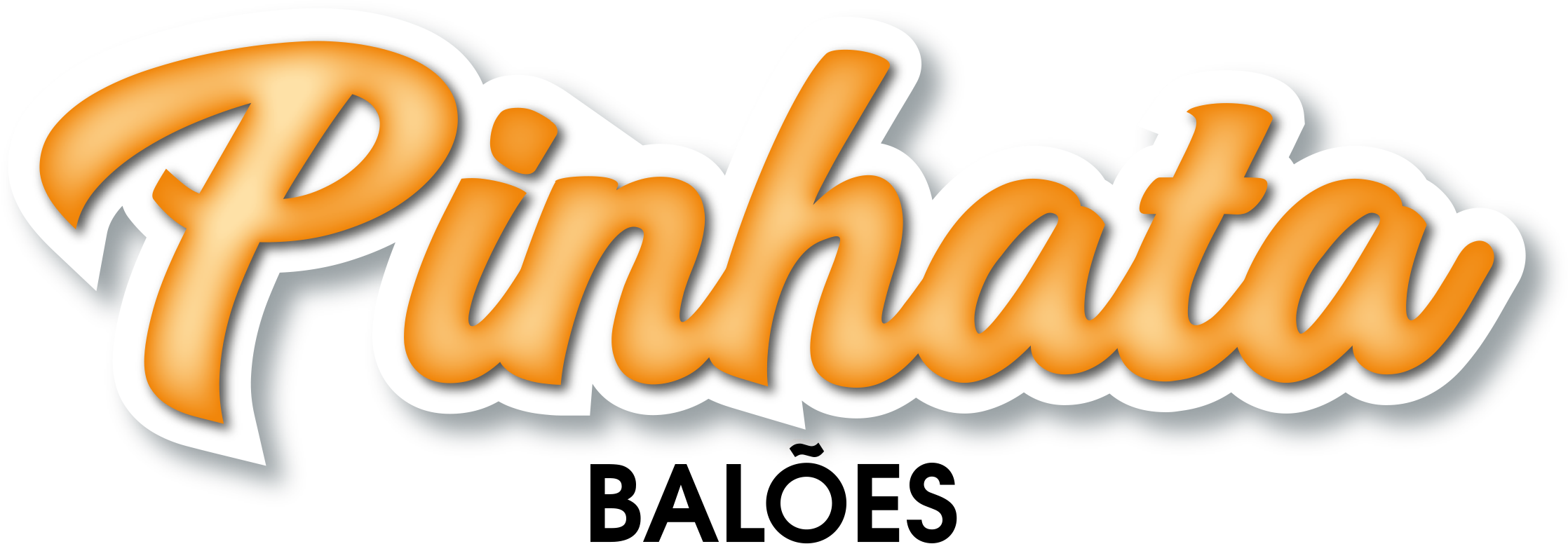 Pinhata - Balões - Balloon (2236x776), Png Download
