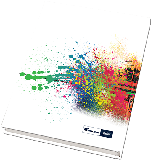 Spray Painted Schoolbus, Creative Yearbook Cover, Yearbook - Bus (554x565), Png Download