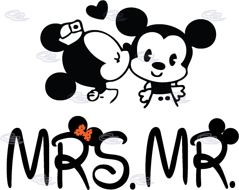 And Mrs Sweatshirts Google Zoeken Th - Mickey And Minnie Cute Kissing (812x697), Png Download
