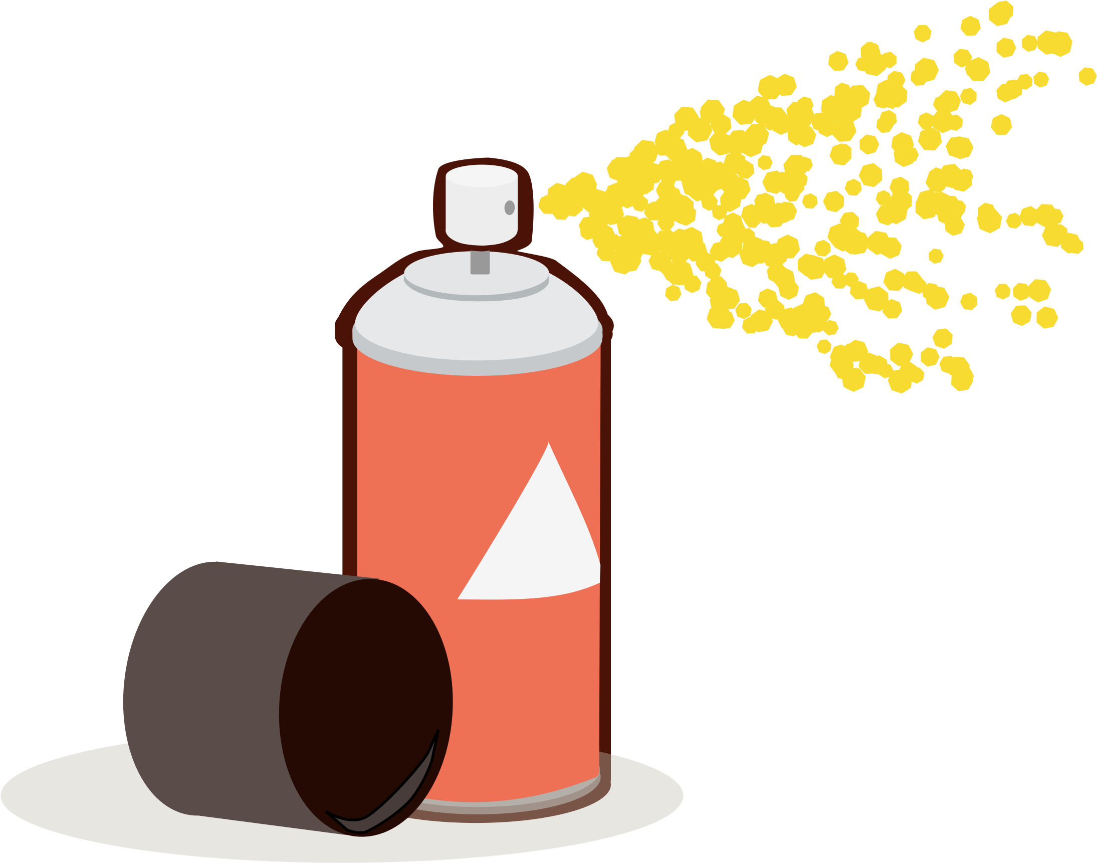 Spray Paint Clip Art - Aerosol Paint (2400x1933), Png Download