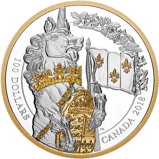 Pure Silver Gold-plated Coin - Silver (570x570), Png Download