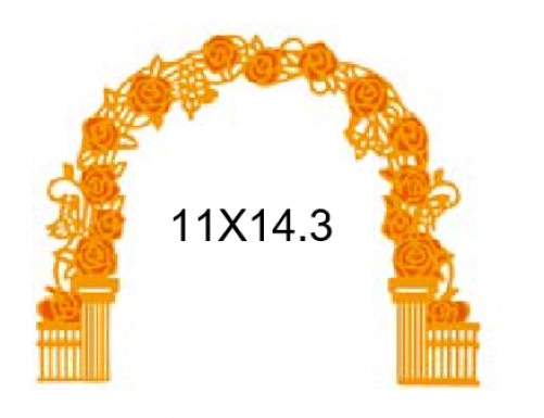 Nini's Things Wedding Arch Die - Lays Flower Arch Metal Cutting Dies Stencils Crafts (500x500), Png Download