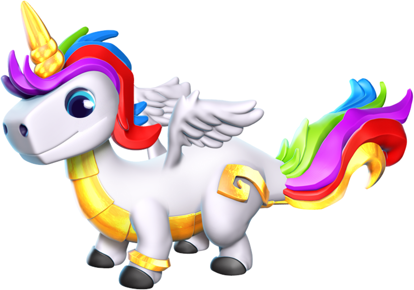 Unicorn Dragon - Smaug Dragon Mania Legends (1341x940), Png Download