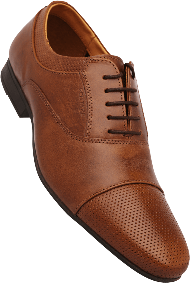 Mens Leather Lace Up Smart Formal Shoe - Shoe (340x510), Png Download