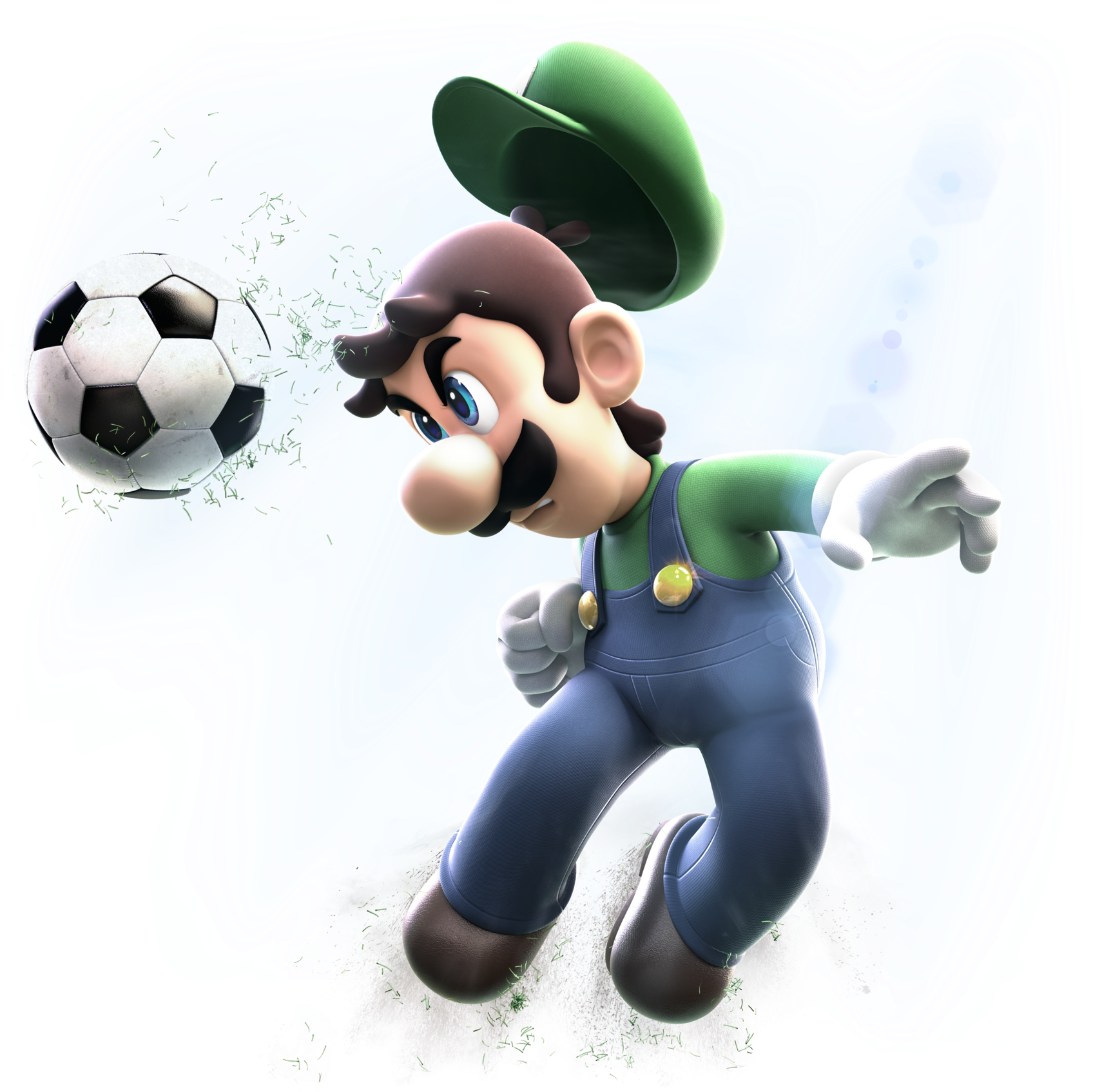 Mario Sports Superstars - Mario Sports Superstars Luigi (2000x2000), Png Download
