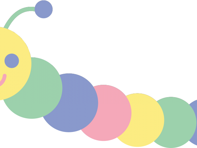 Gusano De Colores Dibujo (640x480), Png Download