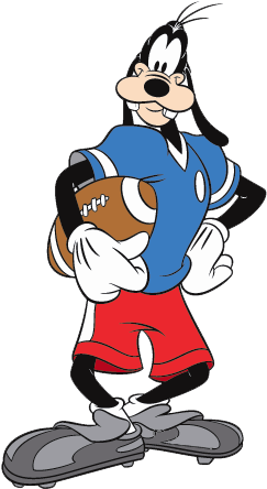 Disney Football - Goofy Football (266x460), Png Download