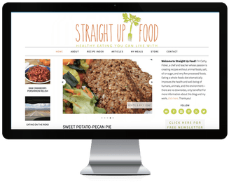 Straight Up Food - Web Design (400x300), Png Download