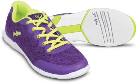 Kr Strikeforce Womens Lace Bowling Shoes Purple/yellow - Kr Strikeforce Womens Lace Bowling Shoes (500x500), Png Download