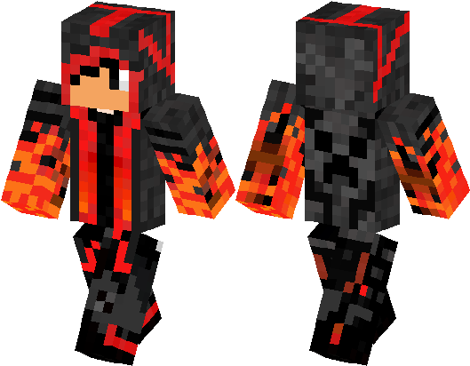 Minecraft Dark Pvp Skin (528x418), Png Download