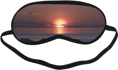 Shockwave Sunset Sleeping Mask - Blindfold (500x500), Png Download