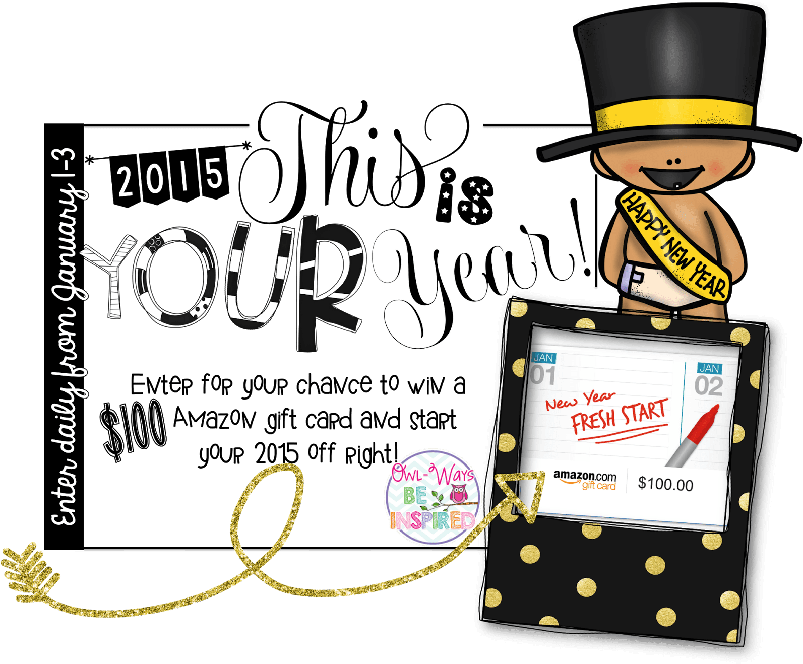 Start Off The New Year - Gift Card (1600x1339), Png Download