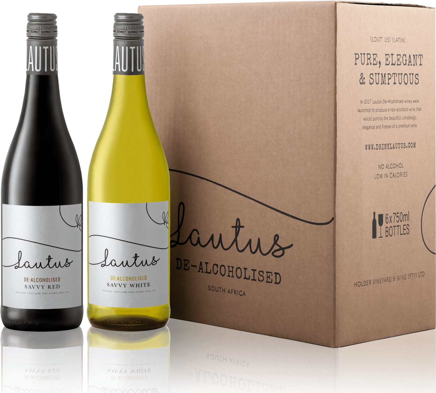 Lautus Selection Box Drinklautus - Glass Bottle (1960x1470), Png Download