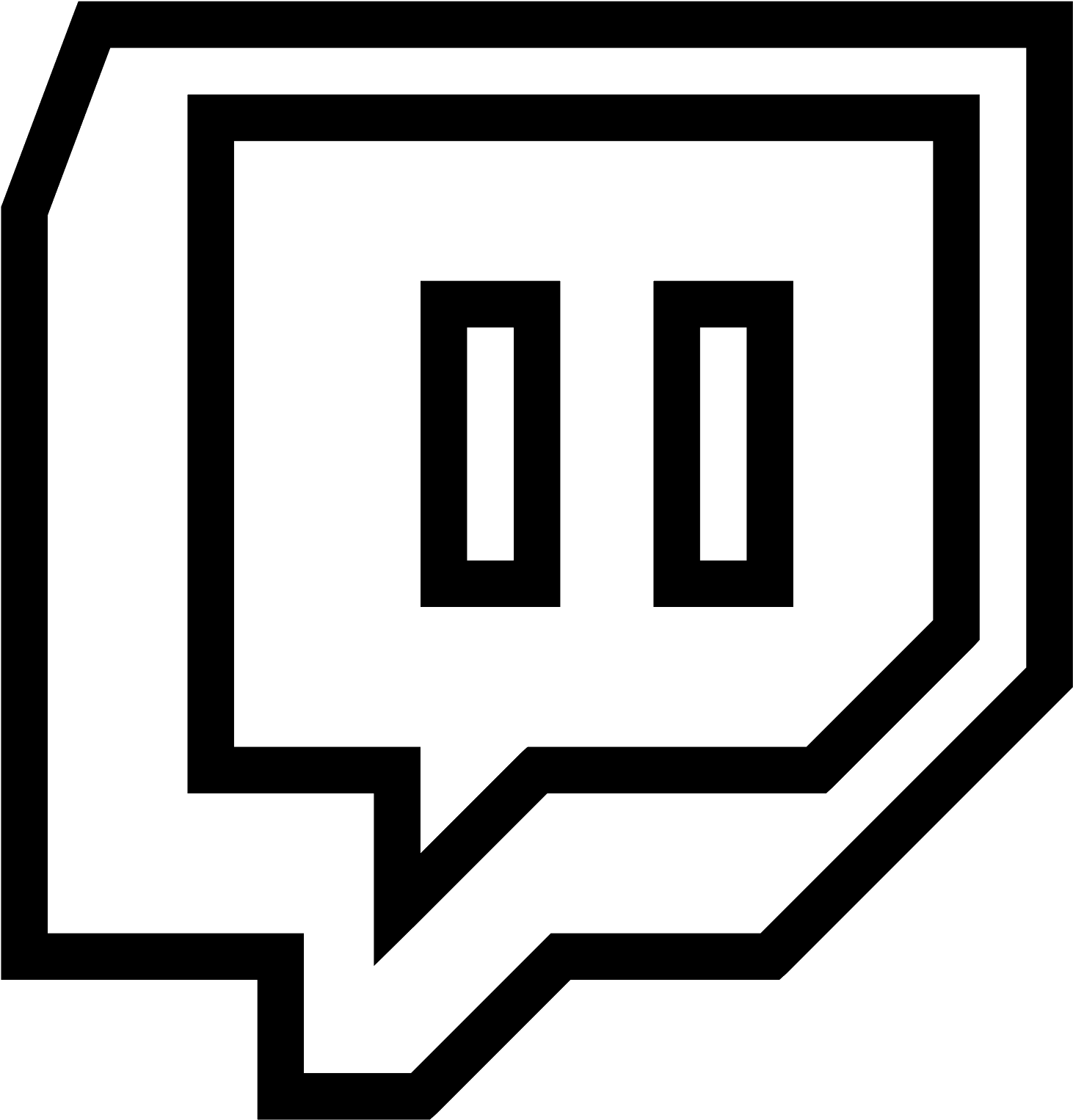 It's The Logo For Twitch - Twitch Png (1600x1600), Png Download