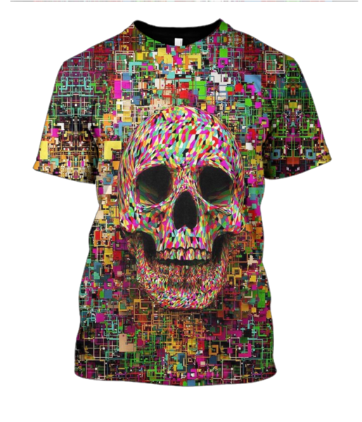 3d Halloween Skull Hoodie - Society6 Pink Noise Throw Blanket - 51" X 60" (600x600), Png Download