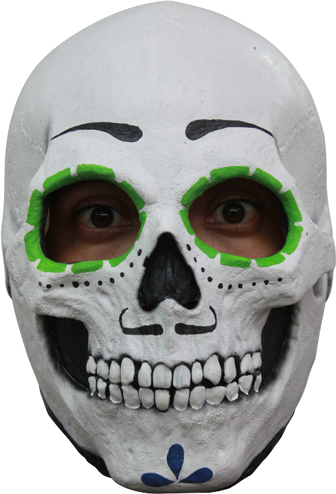 Catrin Skull Halloween Mask - Sugar Skull Mask (667x1000), Png Download