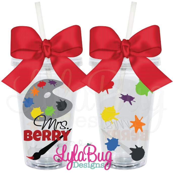 Art Teacher Tumbler A - Baseball Mom Vinyl Cup (900x900), Png Download