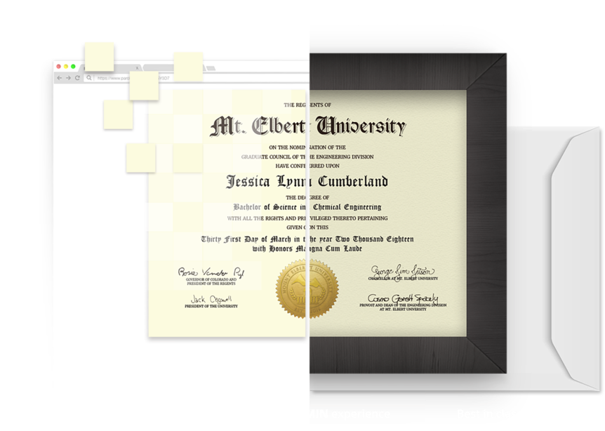 Award Diplomaprint Graphic - Diploma (1024x659), Png Download