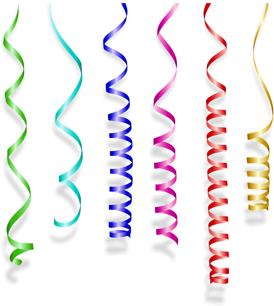Serpentinas Png - New Years Eve Png (689x720), Png Download
