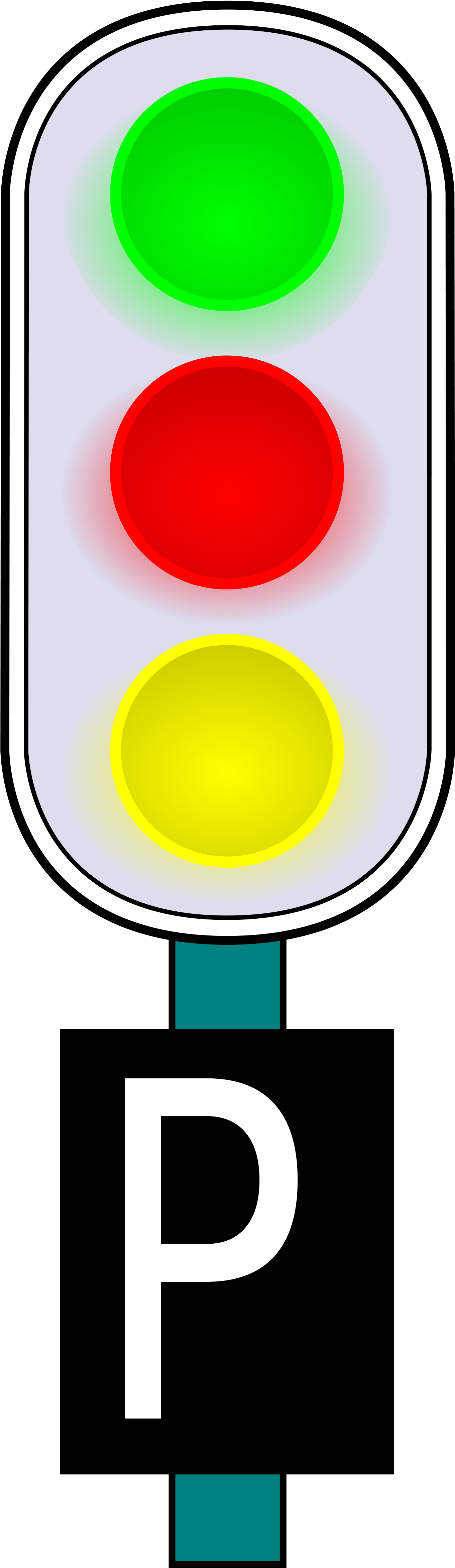 Open - Traffic Light (2000x5000), Png Download