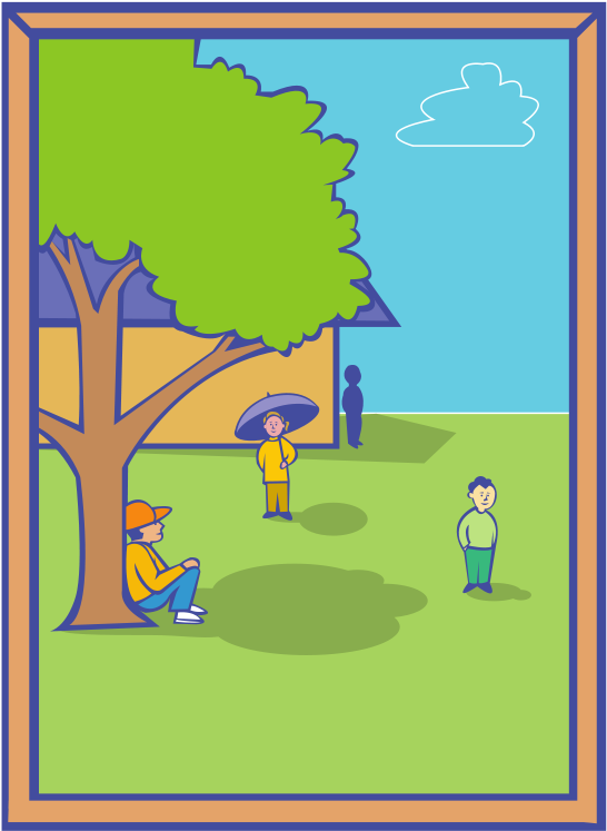 Epa Sunwise Clip Art Download - Draw A Park Scene (689x800), Png Download