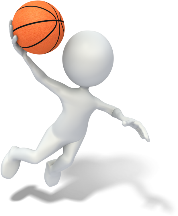 Basketball Stick Figure Slam Dunk Animation Clip Art - Basketball Stick Figure (800x800), Png Download