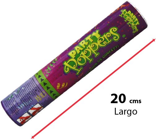 Party Poppers 20cm Serpentina 1pza - Sparkler (800x800), Png Download