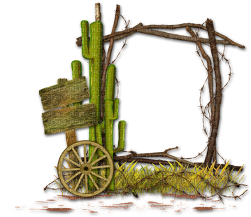 Western Cowboy Deco Frame - Transparent Western Photo Frame (400x400), Png Download