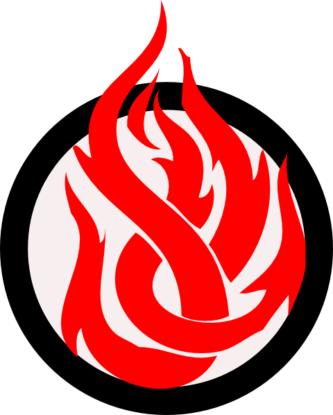 Flame Circle Clip Art - Flame Tattoo (480x598), Png Download