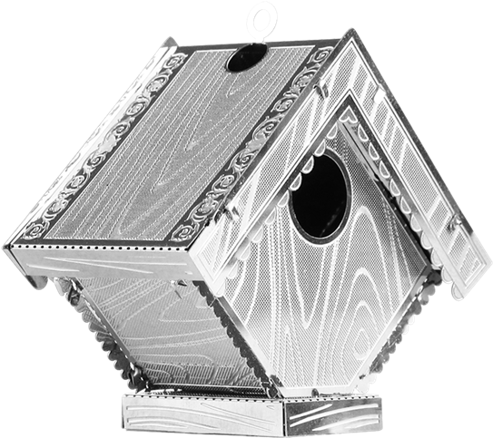 Metal Earth Bird House - Fascinations Metal Earth Birdhouse 3 D Metal Model (600x506), Png Download