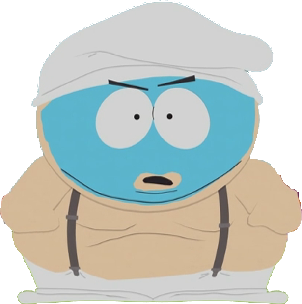 Smurf Cartman - Cartoon (630x632), Png Download