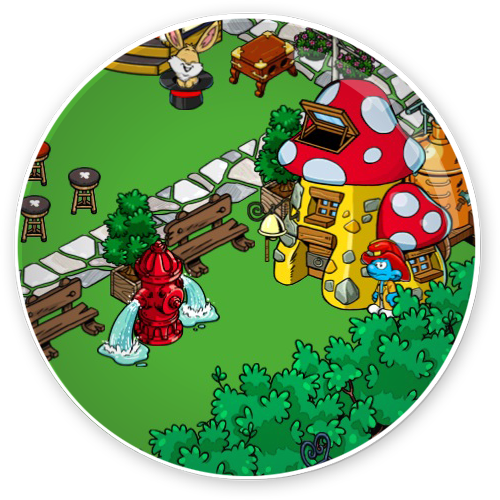 The Smurfy Gyrocopter Is One Of The Greatest Additions - Circle (500x500), Png Download