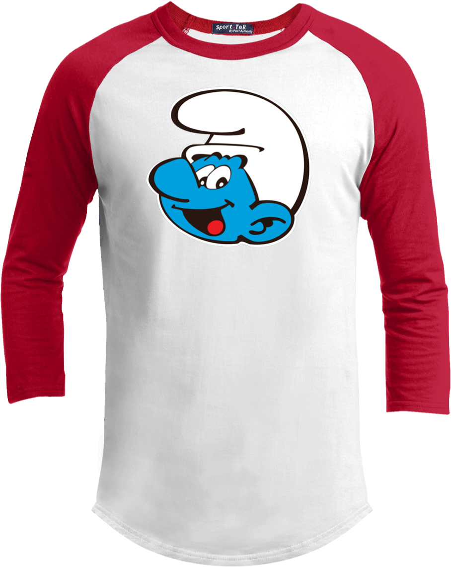 Smurf Smurfs Papa Smurf Smurfette Retro Cartoon T200 - Grant (ulysses S.) Senior High School Lancers Colorblock (1155x1155), Png Download